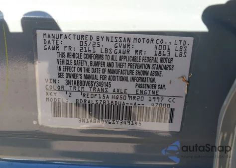 2025 Nissan Sentra Sr z USA, uszkodzony, nr VIN 3N1AB8DV6SY349145